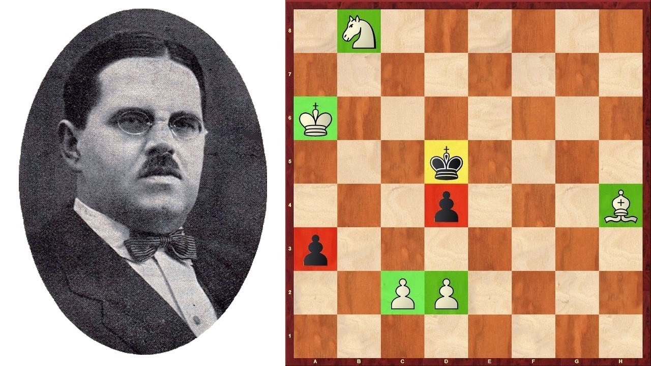 Ничейный этюд. Авторы Гербстман и Куббель